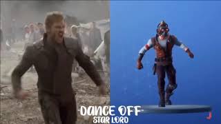 Star Lord Dance Off Comparison 100 In Sync [upl. by Burnie]