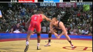 74 KG Finals  Jordan Burroughs Sunkist Kids vs David Taylor NLWC [upl. by Froehlich]