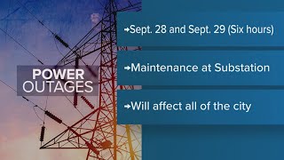 City of Jasper schedules overnight power outage for electrical substation maintenance [upl. by Morrell816]