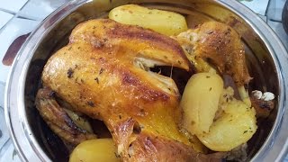 Pollo asado en olla GM F [upl. by Ahsiekat134]