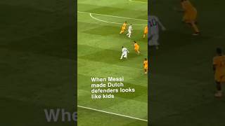 When Messi fooled Netherlands defenders football ronaldo messi soccerplayer athlete ederson [upl. by Brana]