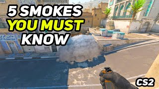 5 Must Know Smokes On Dust 2 CS2 [upl. by Ami]