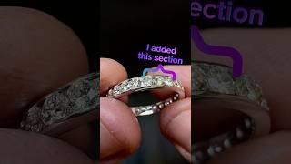 Sizing up and adding 3 diamonds to an eternity band [upl. by Iona746]