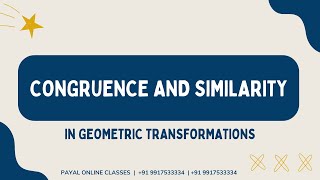 Congruence and Similarity in Transformations [upl. by Blisse]