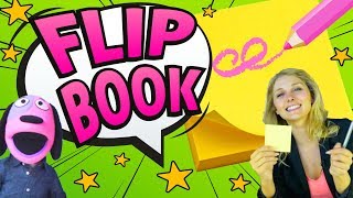 How to make a FLIP BOOK  Kids Crafts [upl. by Arraic]