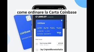 Tutorial per richiedere la carta Coinbase [upl. by Aoniak]