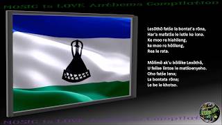 Lesotho National Anthem quotLesōthō Fatše La Bo Ntata Rōnaquot INSTRUMENTAL with lyrics [upl. by Atelra535]