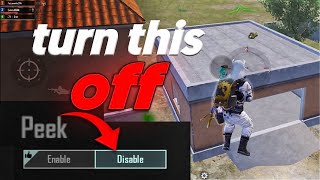 5 Settings That Make You a NOOB In PUBG Mobile [upl. by Olihs]