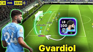 POTW BOOSTER GVARDIOL 100 RATED LEFT BACK LB GAMEPLAY REVIEW IN eFOOTBALL 2024 MOBILE [upl. by Gretel917]