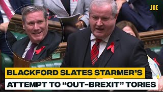 Ian Blackford hammers Keir Starmer for trying to quotoutBrexit the Toriesquot at PMQs [upl. by Nowed]