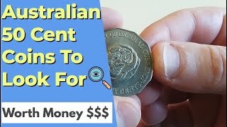 Top 5 Australian Commemorative 50 Cent Coins To Look For  Worth Money [upl. by Pinkerton]