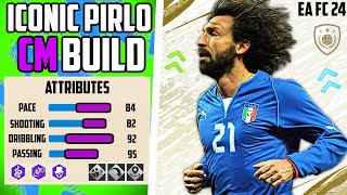 THE MOST ICONIC MAESTRO PIRLO CM BUILD EA FC 24 Pro Clubs [upl. by Joette119]