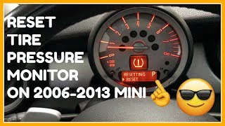 How to Reset Tire Pressure Monitor on 20062013 MINI [upl. by Hanauq]