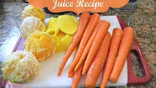 Rejuvenating Orange Carrot Mango Juice Recipe [upl. by Lrae]