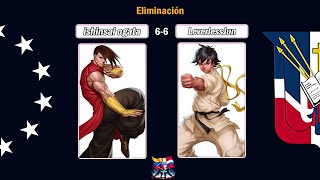 Team Tournament Street Fighter Third Strike Venezuela vs Rep Dom ishinsai ogata vs leverlessJun [upl. by Atilem]