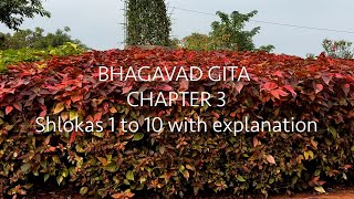 Bhagavad Gita Chapter 3 Verses 110 with explanation  Karma Yoga The Path of Action [upl. by Correna]