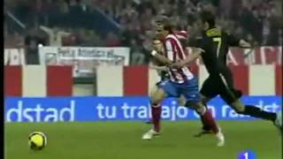 Los 32 goles de Diego Forlan en la Liga 0809 [upl. by Zeuqcaj294]