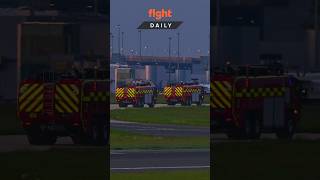 🔥 Airport Firefighters in action 🚒 shorts aviation planespotting [upl. by Selwin]