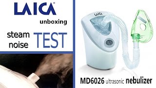 Unboxing testing Laica MD6026 silent ultrasonic nebuliser [upl. by Yole]