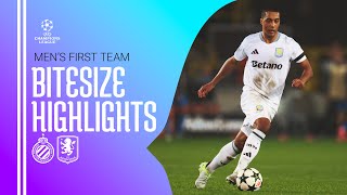 BITESIZE HIGHLIGHTS  Club Brugge v Aston Villa [upl. by Dido191]