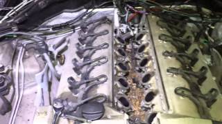 Mercedes S600 intake lifted breather pipe replace [upl. by Ahseiyn]