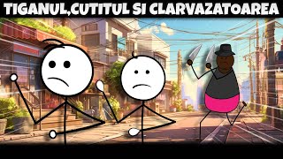 LA BAZAR ȚIGANULCUȚITUL ȘI CLARVĂZĂTOAREA [upl. by Ethbinium562]