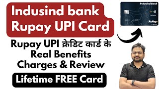 Indusind Bank Rupay Credit Card Apply  Indusind Bank Platinum Rupay Credit Card Benefits amp Review [upl. by Ailuy]