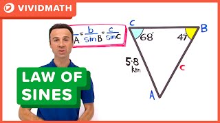 Sine Rule  Finding a Length  VividMathcom [upl. by Imik]