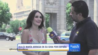 Dulce Maria Triunfa en España y sorprende a sus fans [upl. by Rosalynd547]