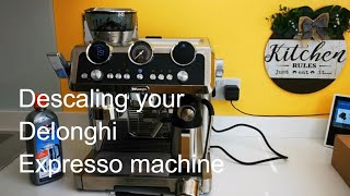 HOW TO  Run  Fix Stuck descaling program on Delonghi La Specialista Maestro coffee Machine [upl. by Kaleena679]