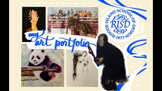 RISD accepted art portfolio  descriptions [upl. by Alleinad919]