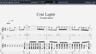 YU Grupa  Crni Leptir Guitar Pro Tablatura [upl. by Carrelli]