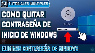 Como Quitar La Contraseña De Windows 10 [upl. by Elleunamme]