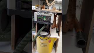 FESTOOL CYCLONE DUST COLLECTOR WITH STORAGE woodworking [upl. by Baecher]