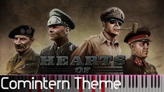 Comintern Theme  Hearts of Iron IV  Piano Arrangement [upl. by Inamik]