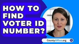 How To Find Voter ID Number  CountyOfficeorg [upl. by Jamin362]