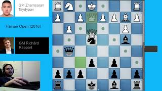 CHESS French Defence Horwitz Attack 2 b3 Tsydypov  Rapport 2016 [upl. by Garson]