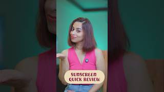 Quick Sunscreen Review  shortsfeed shorts viralshorts beauty skincare sunscreen [upl. by Eetsirhc666]