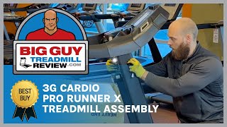 3G Cardio Pro Runner X Treadmill Assembly  2024 Model– BigGuyTreadmillReviewcom [upl. by Emmer51]