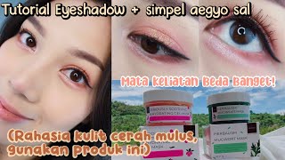 Tutorial Korean Eyeshadow  Spill Kulit cerah mulus [upl. by Woothen15]