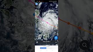 Super typhoon pepito location and track as of 350 pm bicol [upl. by Sokim]