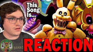 FNAF INTO THE PIT SONG ANIMATED  quotDrop Into the Pitquot Reaction [upl. by Relyt996]