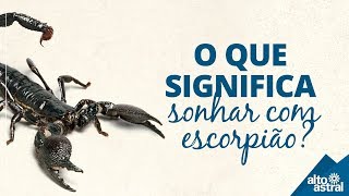 O que significa sonhar com escorpião [upl. by Carnay142]