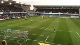 Millwall vs Charlton 2015 Final whistle [upl. by Kostman]