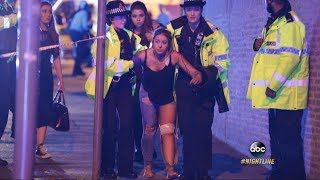 Ariana Grande concert bombing in Manchester  Explosion kills at least 19 [upl. by Ahsenet]