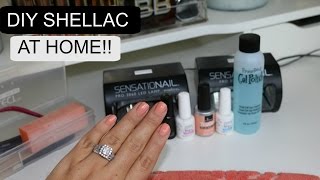 How to Do Your Own Shellac Gel Nails [upl. by Arytahs]