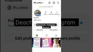 Deactivate instagram account [upl. by Coleman]