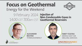 Webinar  Injection of NonCondensable Gases in Geothermal Reservoirs [upl. by Chrysler]