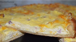 Quiche de Jamón York y Queso  Recetas Cuisine Companion [upl. by Harmonie562]