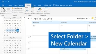 How to create multiple calendars in Outlook [upl. by Atel]